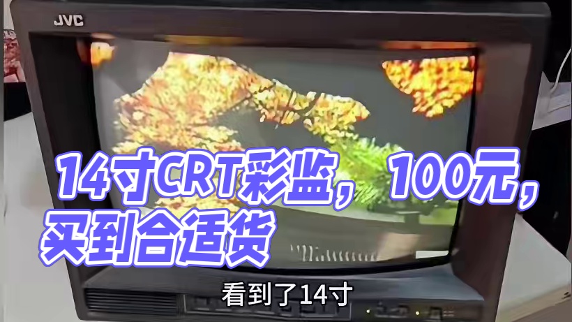 100元14寸CRT彩监，这东西有毒！没有下次了…… #分享 #vlog日常 #电视 #游戏机 #游