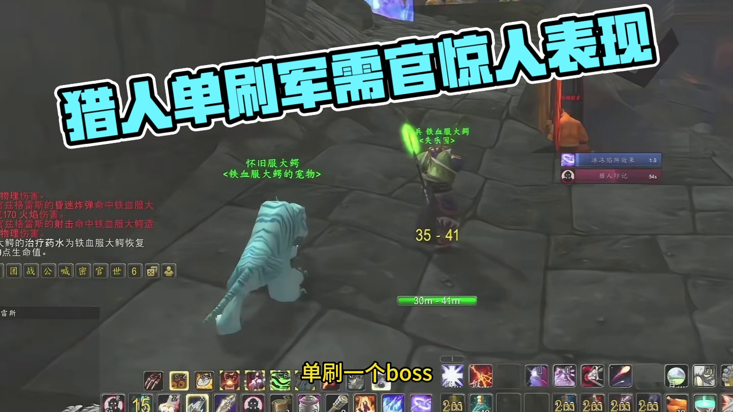 60级猎人单刷军需官 这消耗堪比打一场MC #魔兽世界 #魔兽世界怀旧服 #我们比你们多一个世界 #