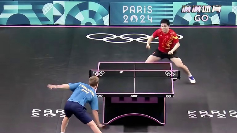 视野盲区搓出的下旋咒语，欧洲妖刀莫雷高德这个球打的小胖很难受