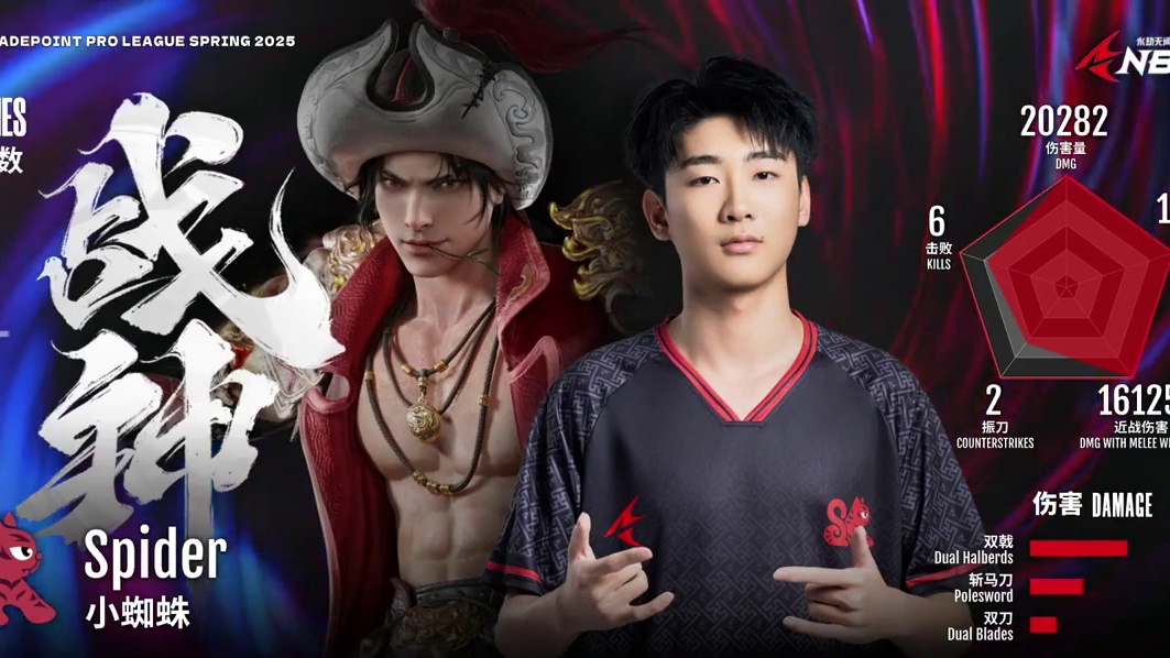 渐入佳境！周决Spider第六局胡为斩获战神并开启赛点！ #nbpl #2025nbpl春季赛 #永
