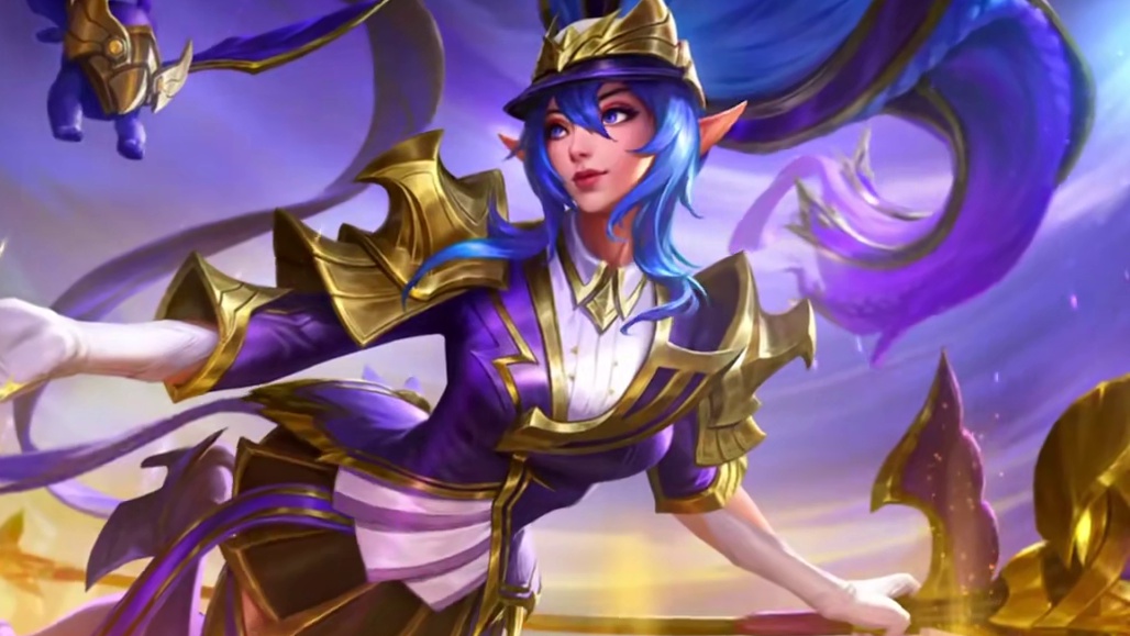 联盟手游新赛季皮肤冠翎御风使迦娜皮肤特效抢先看！ #lolm