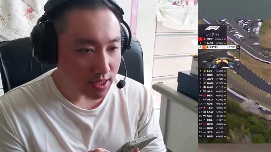 F1 2025 日本大奖赛 直播花絮 #f1 #赛车 #直播 #解说员 #灵羽星 #花絮