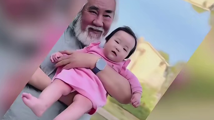 73 岁张纪中与 5 个月女儿同框