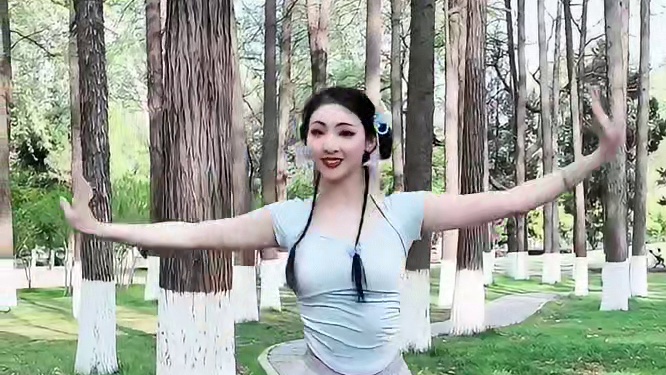 花开在回家的路上～#古典舞 #舞蹈翻跳 #国风古韵 #舞蹈 #花开在回家的路上