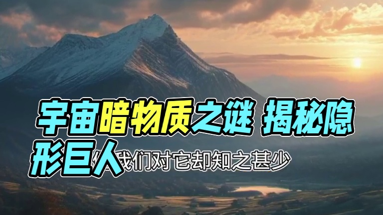 宇宙暗物质之谜