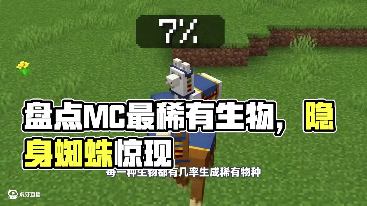 我的世界：盘点mc中最最最稀有的生物，你都见过哪几个？ #我的世界 #mc不灭 #实况解说 #生存