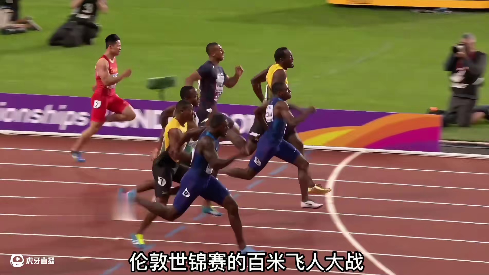 加特林两次击败闪电！这一刻博尔特好像从潘多拉星球回到了凡间