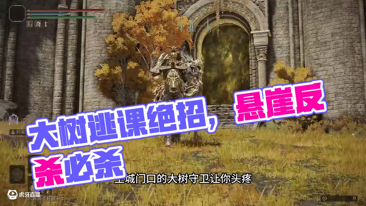 【艾尔登法环】逃课龙装大树守卫， 坠崖、毒雾、野狗，你喜欢哪个 #游戏攻略 #逃课 #大树守卫 #王