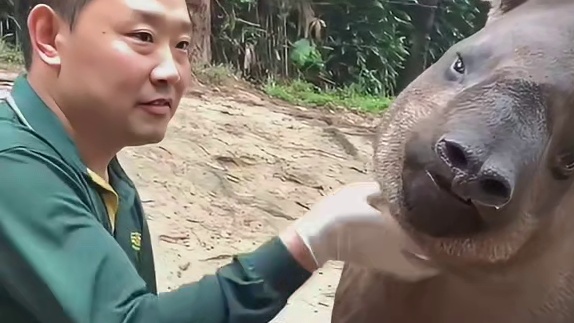 大熊猫：啊？广州很热吗？我天天躺通电冰床不知道啊