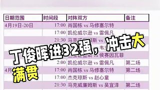 2025斯諾克世錦賽32強賽程表，中國十名選手進入正賽，暉哥上上簽，希望丁俊暉可以圓夢大滿貫。#斯諾