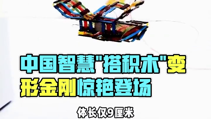 中国智慧"搭积木"造出变形金刚，9厘米也能变形起飞 9厘米变形金刚：中国智慧"搭积木"造出变形金刚，