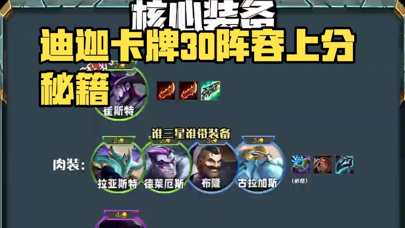 王者宗师局100%吃分：迪迦卡牌3.0 #金铲铲之战赛博城市  #金铲铲之战 #金铲铲新赛季阵容推荐