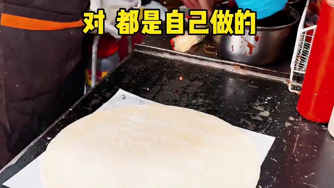 濮阳街头鸡肉卷，第一次见这么大的分量