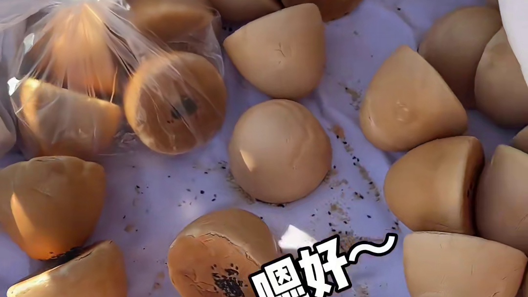 韩国烤馒头、第一次见这种馒头、各种各样的口味都好好吃啊～