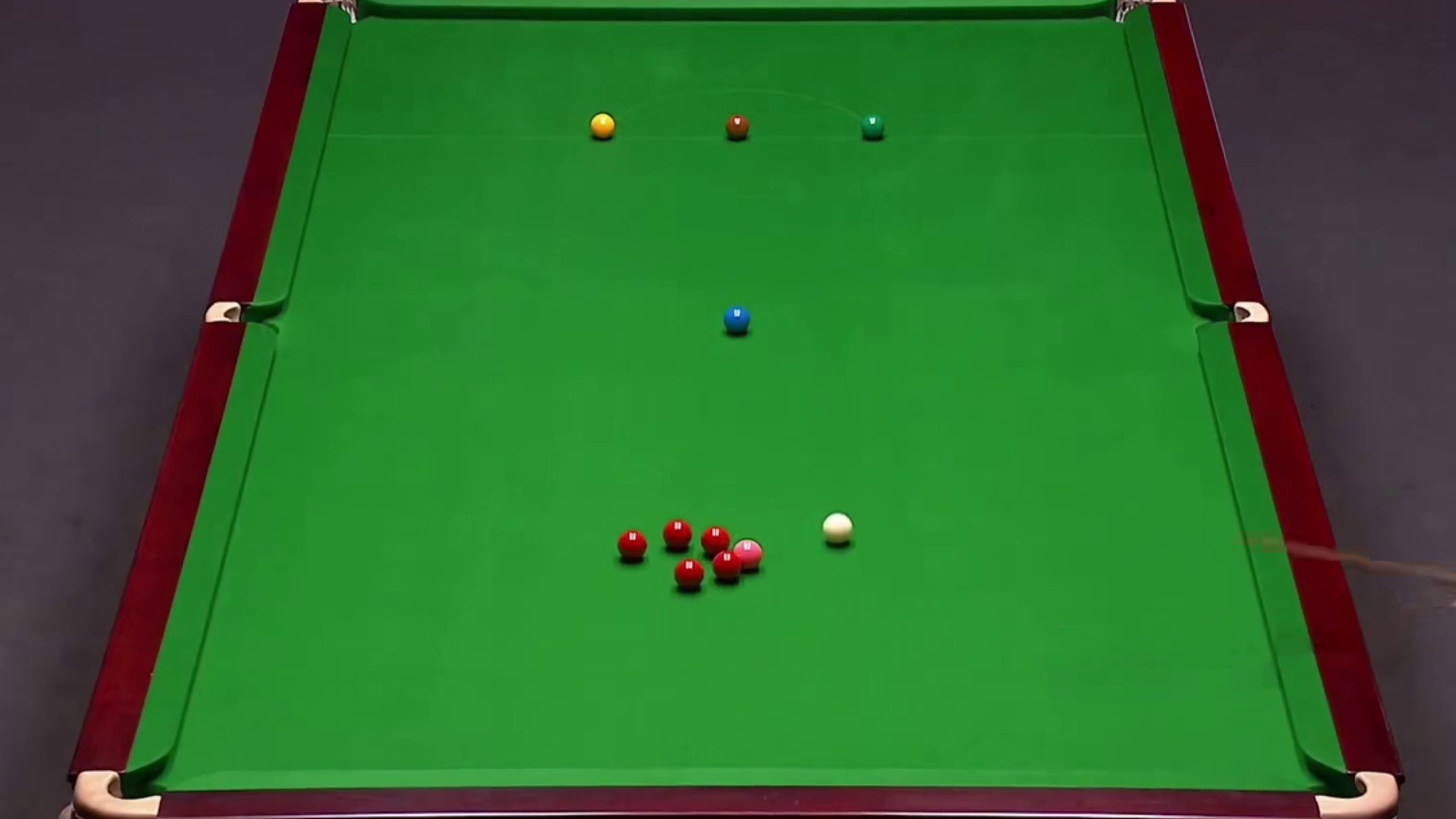 世锦赛决赛：马叔关键球出现致命失误，赵心童抓住机会完成单杆逆转