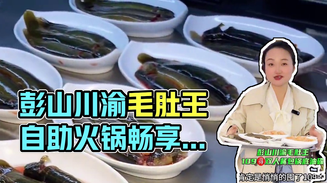 彭山川渝毛肚王出了包锅底油碟套餐了#自助火锅 #自助餐厅 #彭山川渝毛肚王 #川渝毛肚王