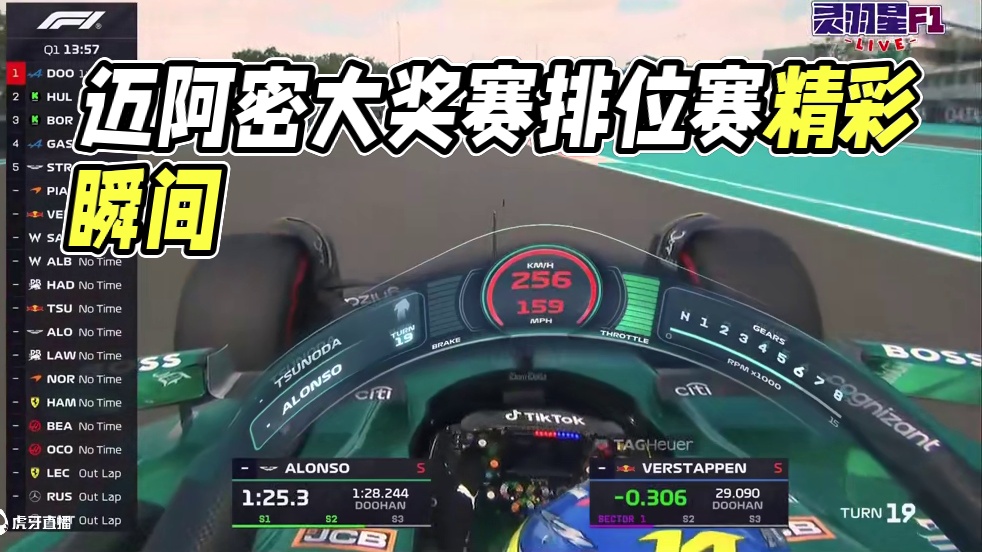 F1 2025 迈阿密大奖赛 排位赛精彩集锦 #F1 #赛车 #迈阿密大奖赛 #排位赛