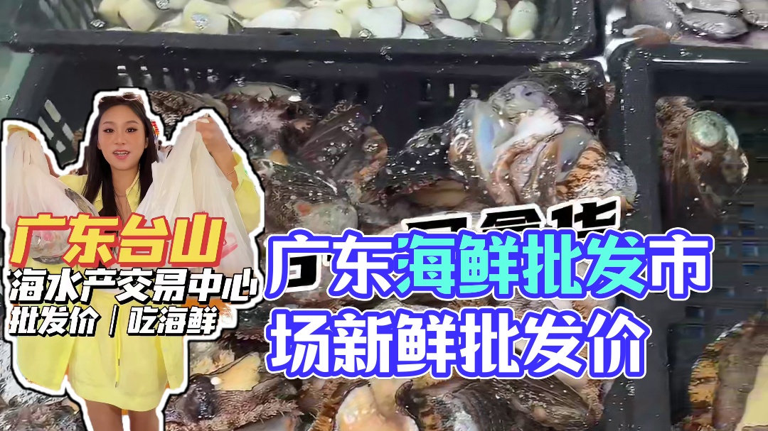 广东台山广海海鲜市场！批发价吃海鲜 #台山广海 #海鲜批发市场 #台山美食 #台山海鲜 #五一去哪儿