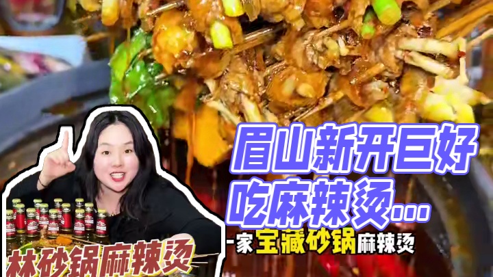 眉山又开了家巨好吃的麻辣烫，大院坝坐起也安逸！#麻辣烫