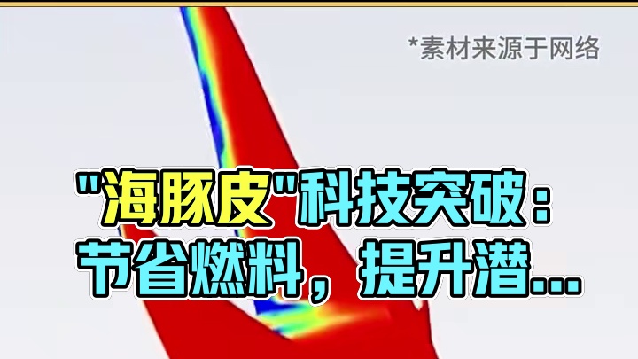 ”海豚皮”新材料：从海洋到深海的绿色突破 #科技突破 #科技 #轮船 #潜艇