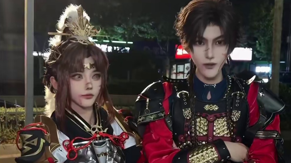 “不说脏话”挑战 #代号鸢 #孙策 #广陵王 #cos #二次元