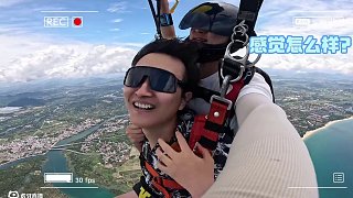 空中飛貓！#成都ag超玩會cat #跳傘