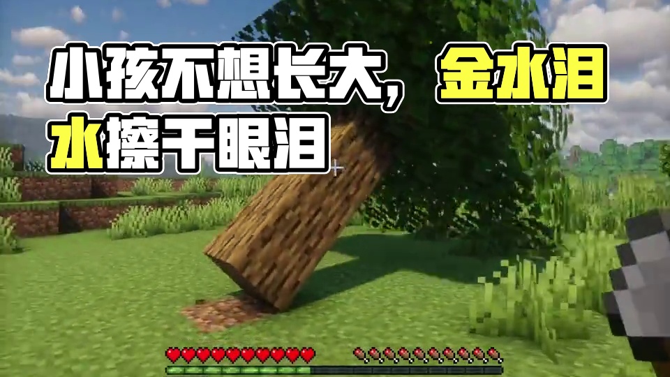 我的世界：一勺料汁但是是连锁砍树！#我的世界 #mc不灭 #mc