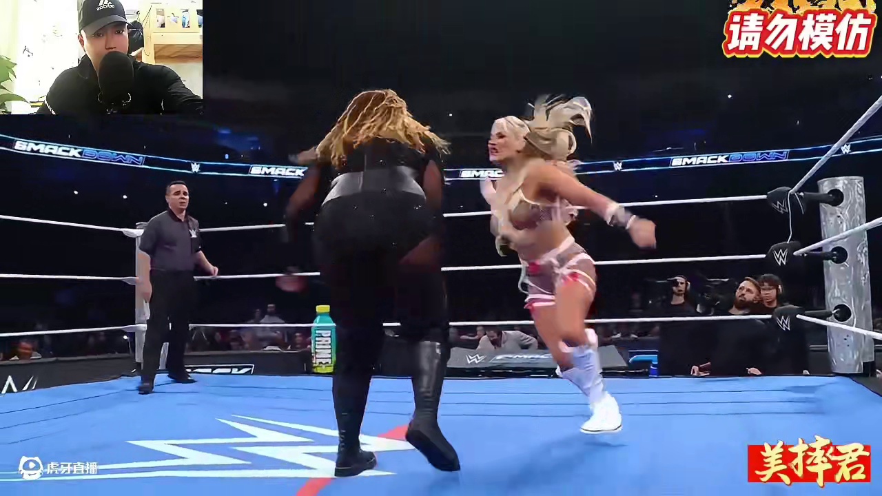 蒂芙尼vs奈亚贾克斯，精彩比赛！ #WWE #蒂芙尼 #奈亚贾克斯 #娜欧米 #摔角 本场比赛来自2