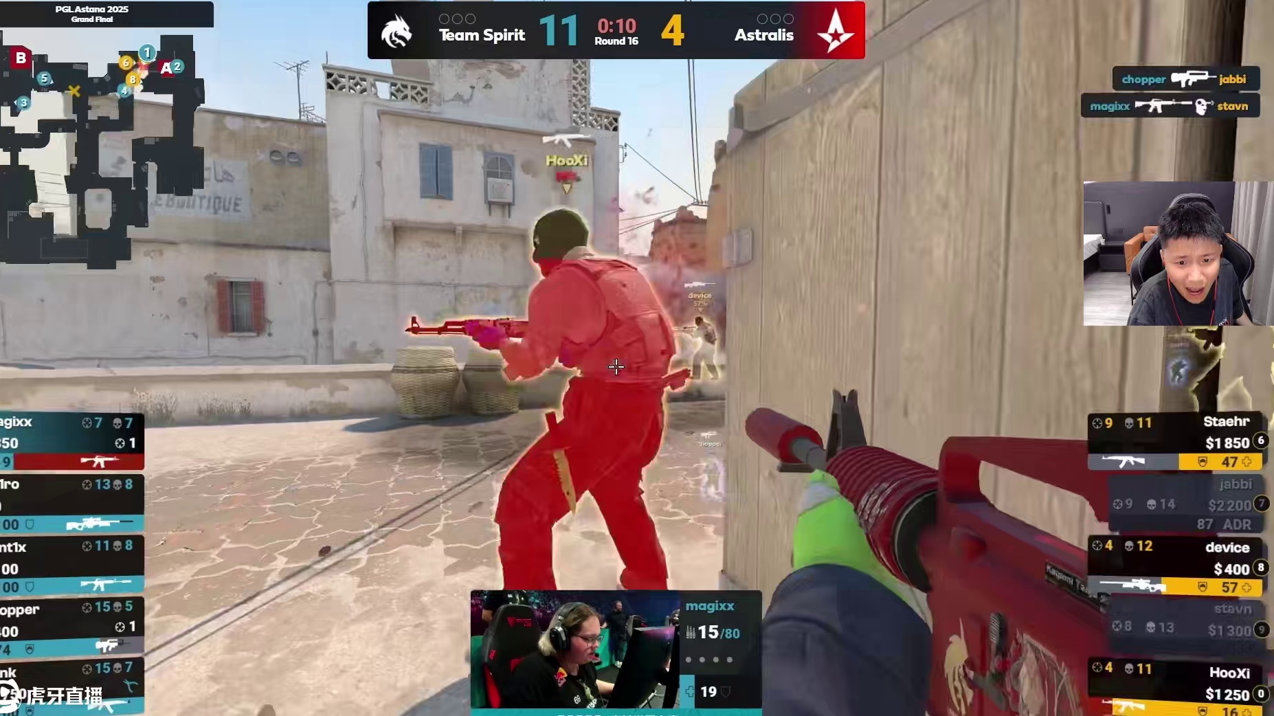 惊天三杀定乾坤！magixx AK扫射三杀收割拿下赛点