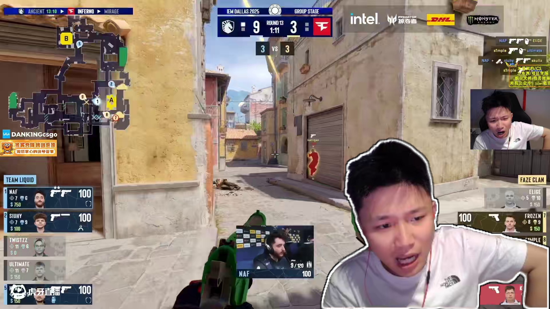 这就是TOP1的含金量！s1mple手枪局四杀拯救全队