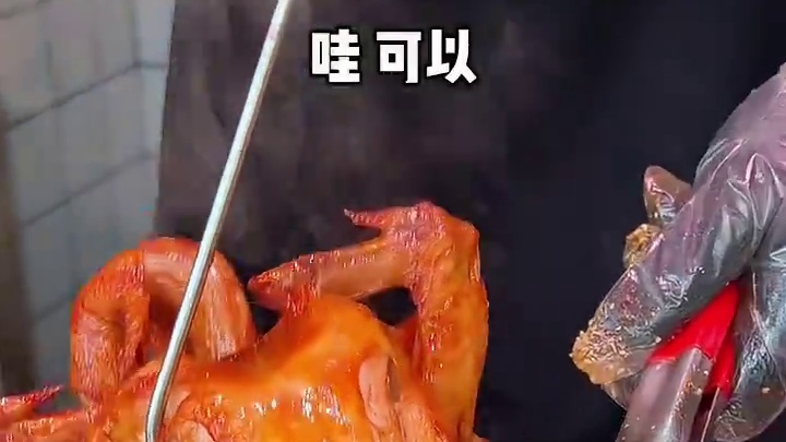 徐州街头偶遇香酥鸡29一整只香惨了