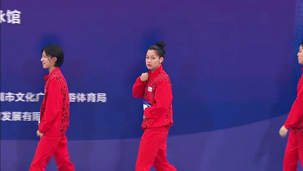 女子4x200米自由泳接力颁奖仪式