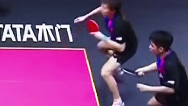 林高远林诗栋3-0韩国队，晋级男双8强