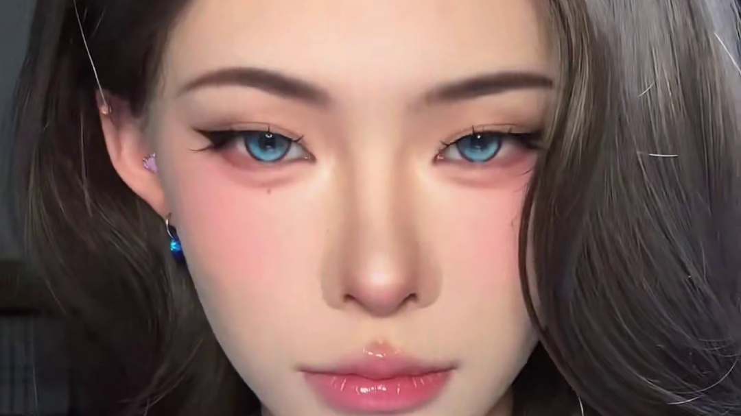 蓝色宝石 #变装前变装后 #分享妆容 #变装 #反差