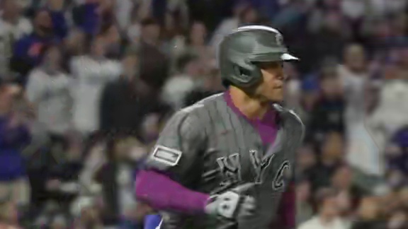 证明之战！今日四局下半胡安-索托击出了一支带有两分打点的二垒安打一举帮助大都会取得领先并最终成功复仇