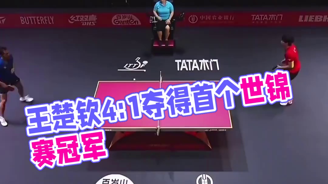 仰天长笑，王楚钦夺得首个大赛冠军 #王楚钦 #乒乓球 #中国男乒 #乒乓球世锦赛 #中国乒乓