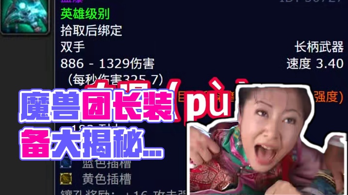 魔兽玩家特别是团长，快来看看这些装备你读对了几个 #魔兽世界 #魔兽世界怀旧服 #魔兽世界正式服