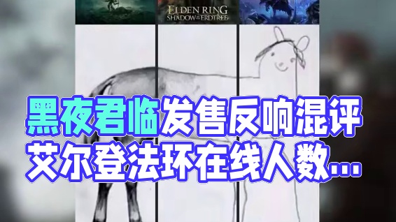 在线30万但褒贬不一！黑夜君临发售大翻车 #steam游戏 #艾尔登法环 #黑夜君临 #动作游戏 #