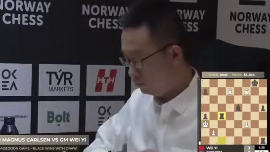 韦奕下出97.8引擎精确度，击败卡尔森！ 韦奕下出97.8引擎精确度，击败卡尔森！#体育精神 #国际