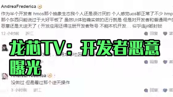 【龙芯TV】对开发者的恶意太逆天了