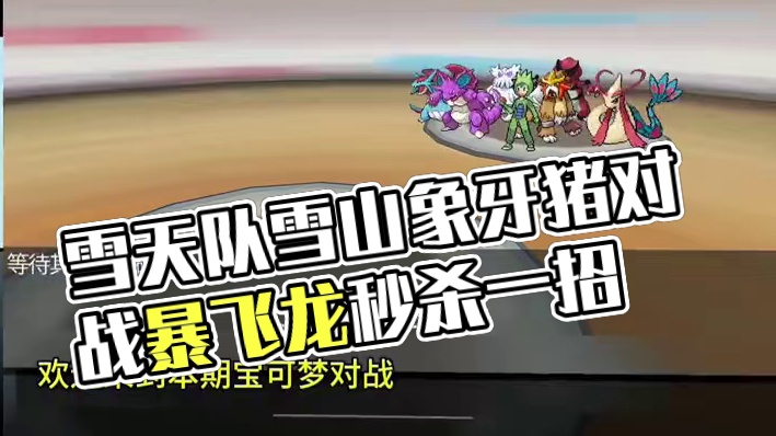 雪天象牙猪，到底有多硬#Pokemmo #宝可梦对战 #宝可梦手游 #雪天队