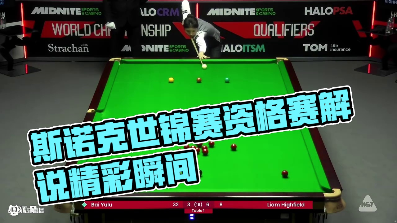 海菲尔德VS白雨露 2025斯诺克世锦赛资格赛 肖国栋解说