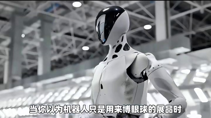 小鹏机器人上海车展“抢饭碗”，人形机器人秒变“钢铁打工人”#小鹏机器人 #车展 #机器人