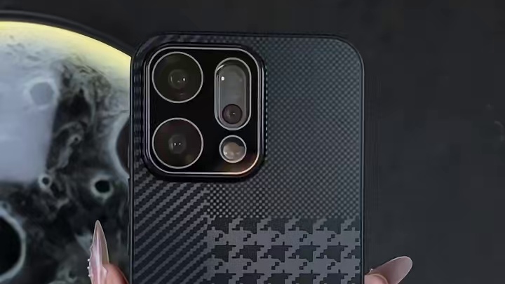 OPPOReno14pro棋盘式星格手机壳，彰显品味，镜头膜 #不沾指纹手机壳 #opporeno1