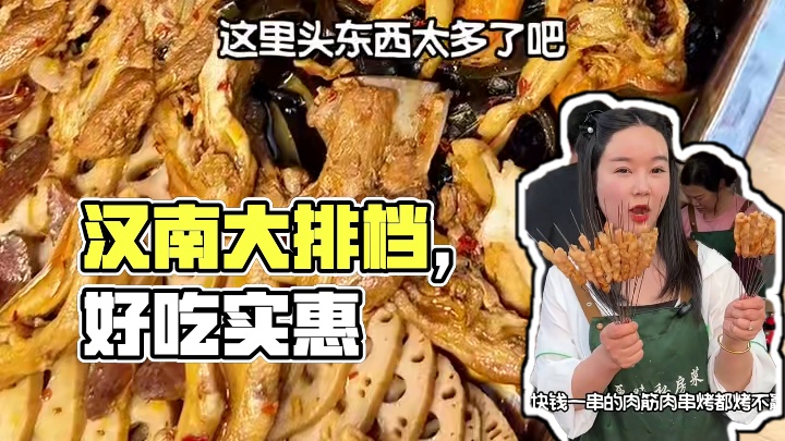 汉南竟然有这么全这么好吃还这么便宜的大排档#武汉美食 #汉南美食 #武汉大排档 #原味私房菜 #好吃