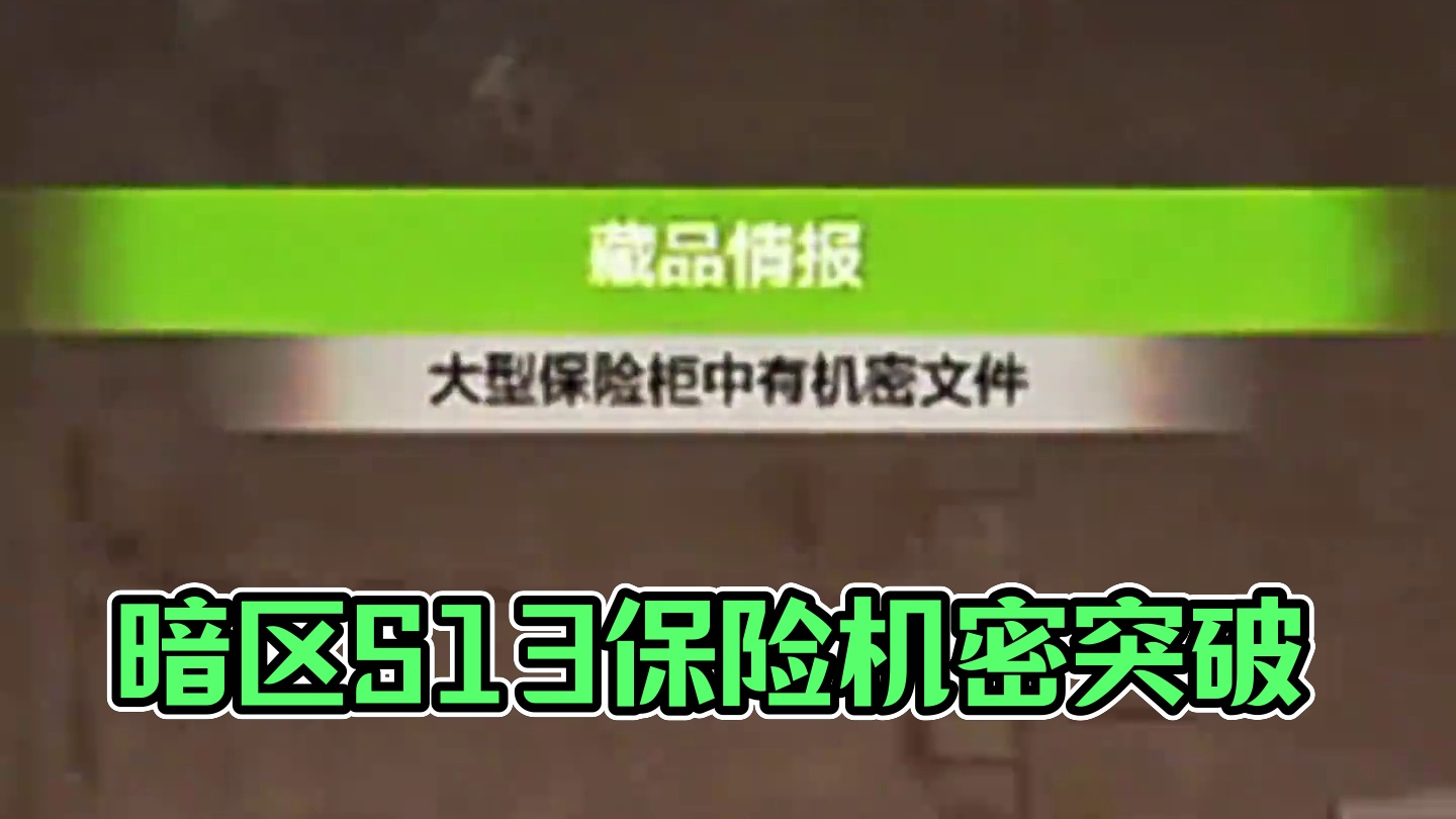 暗区S13当所有人听到保险有机密后 