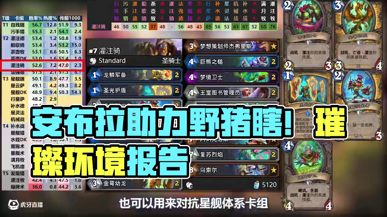 安布拉助力野猪瞎！翡翠梦境第七期环境周报 #炉石传说 #炉石传说安戈洛龟途 #环境周报 #标准卡组 