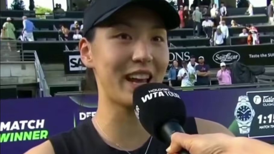 王欣瑜挑落世界第二！ 
WTA500#柏林站第二轮，从资格赛突围的王欣瑜以6-3 6-3淘汰新