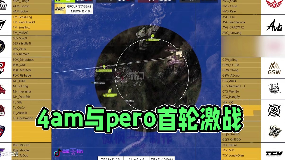 2025EWC预选赛_小组赛-第2轮_DAY1 全景地图速览 #4am战队#pero战队#EWC预选