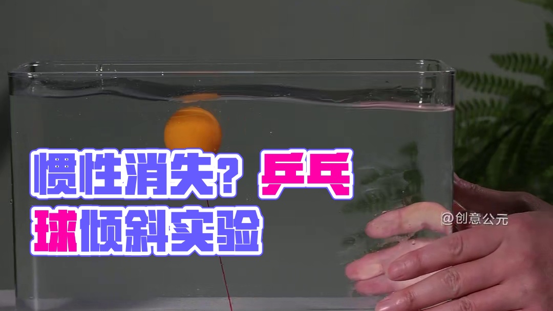 一个有趣的物理现象，是惯性消失了吗？还是另有原因？#趣味实验 #惯性消失了吗